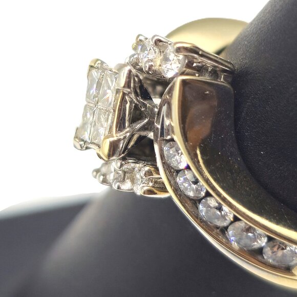 14k White Gold Diamond Set SZ 6 / 7.90G / 1.00 CTW